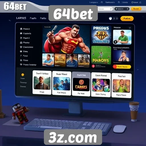 Interface e experiência do usuário no 64bet